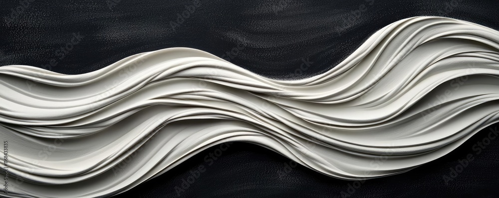 Poster chalkboard abstract background idea. abstract white wave patterns on a dark background, perfect for 