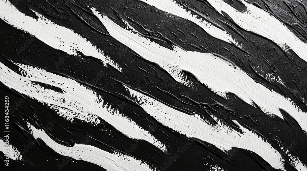 Poster chalkboard abstract background idea. stylized black and white abstract texture resembling zebra stri