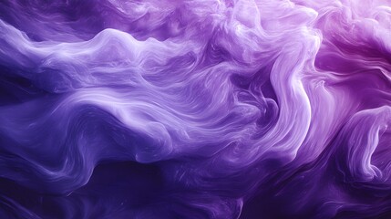 Obraz premium Abstract Purple and White Swirling Fluid Art