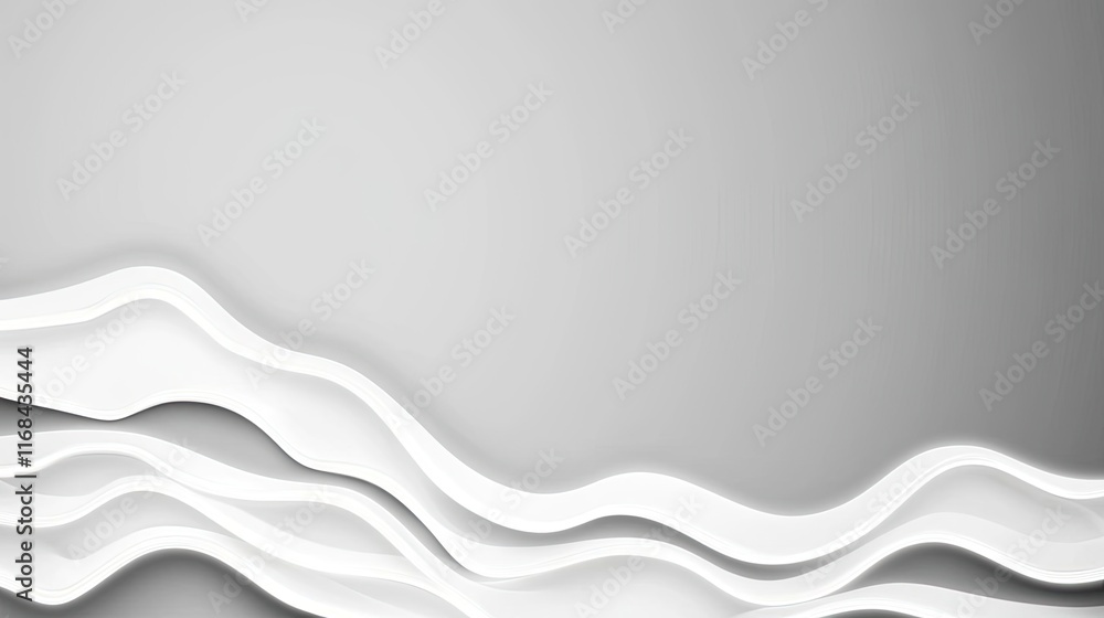 Aufkleber Chalkboard abstract background idea. Abstract white waves creating a smooth and modern background suitable for various designs.