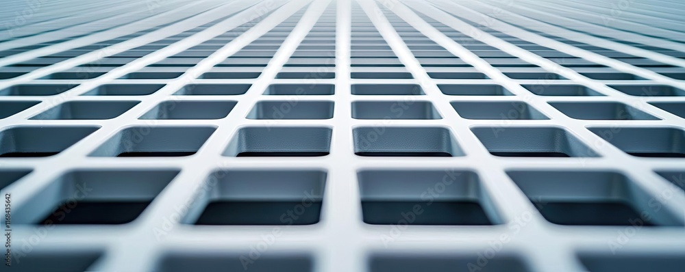 Poster Grid abstract background idea. Abstract view of a modern grid pattern with a sleek design and perspective.