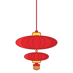 Flat Chinese Lantern Hanging Decoration