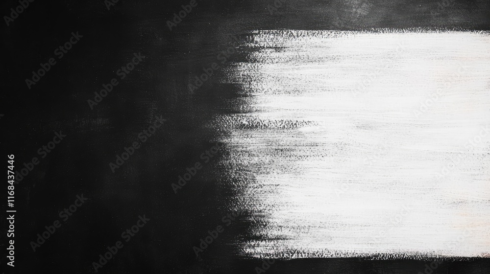 Poster Chalkboard abstract background idea. Dynamic black and white abstract texture with soft brush strokes and blended edges.