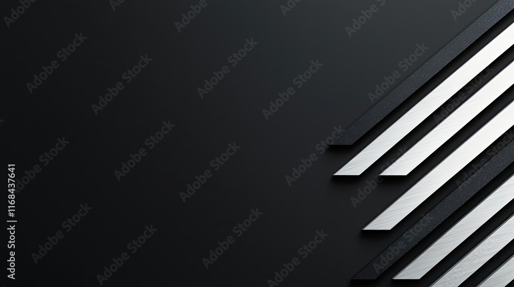 Poster chalkboard abstract background idea. abstract geometric design featuring sleek lines against a dark 