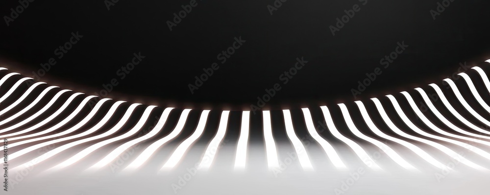 Poster Chalkboard abstract background idea. Abstract light pattern with smooth curves creating a futuristic and elegant design.