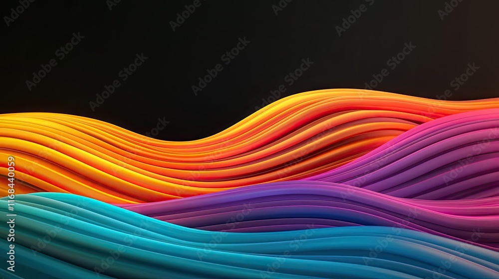Poster Chalkboard abstract background idea. Vibrant waves of color create a dynamic and engaging visual experience.