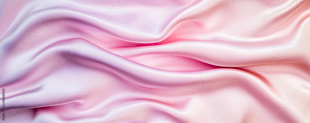 Poster velvet abstract background concept. soft pink satin fabric draped elegantly, creating smooth, flowin