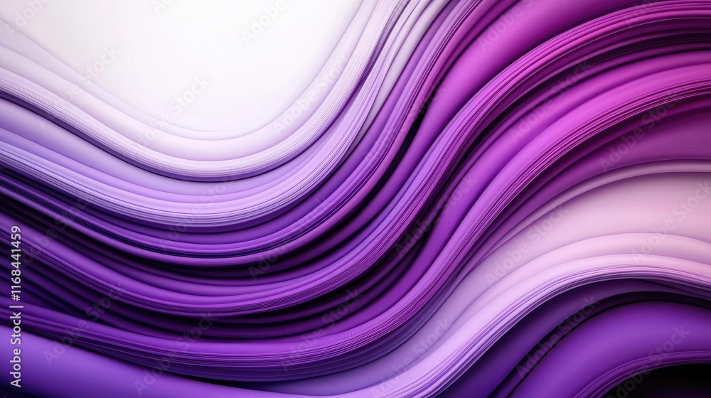 Poster velvet abstract background concept. a vibrant abstract design featuring smooth waves in shades of pu