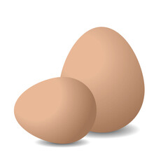 Realistic chicken egg vector. Easter