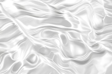 Abstract white liquid swirl background texture.