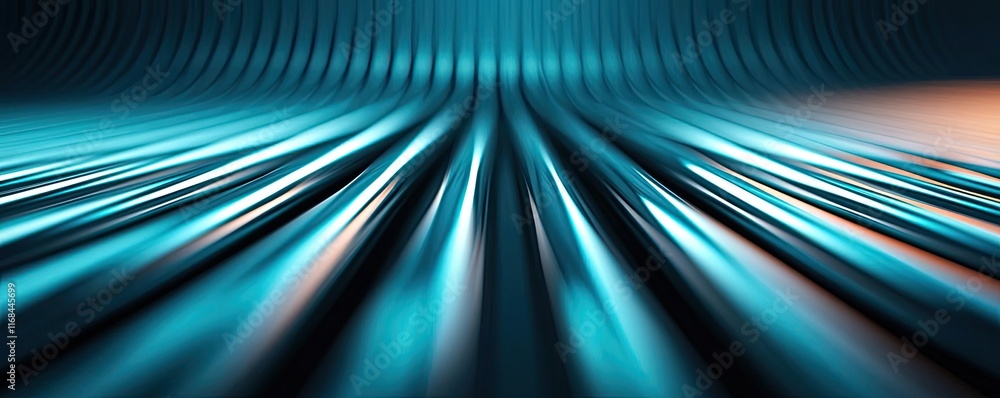 Poster Grid abstract background idea. Abstract close-up of dynamic blue lines creating a futuristic texture and appearance.