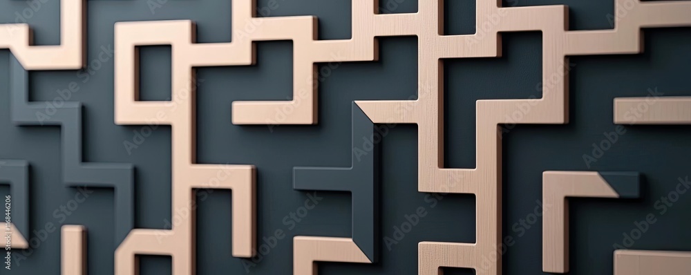 Poster Grid abstract background idea. Intricate geometric pattern design creates modern wall texture and visual interest.