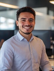 Fototapeta premium Happy Young Businessman
