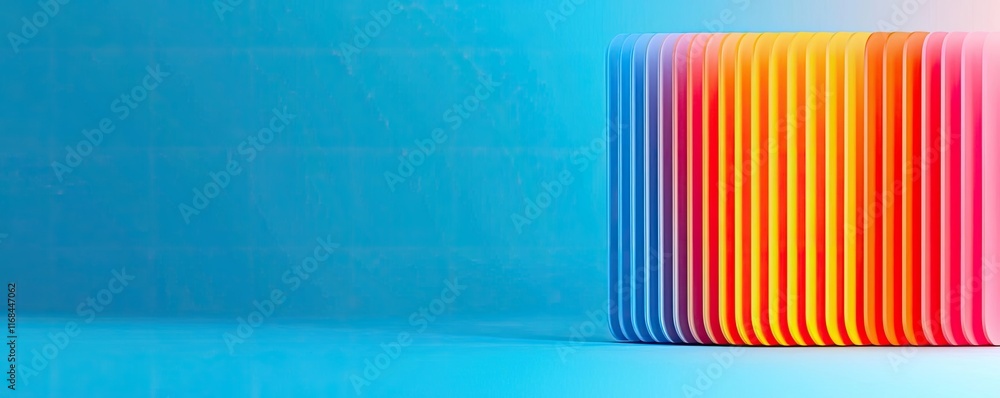 Poster Grid abstract background idea. Vibrant gradient blocks create a colorful background with modern aesthetics.