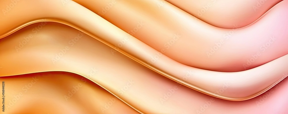 Poster velvet abstract background concept. abstract wavy background in warm shades of orange and peach for 