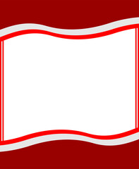 Fototapeta premium Indonesian Flag Frame