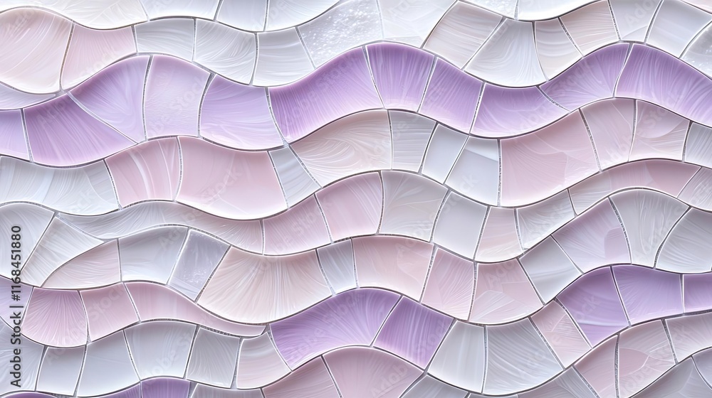 Poster mosaic abstract background concept. an abstract textured background with flowing waves in soft paste