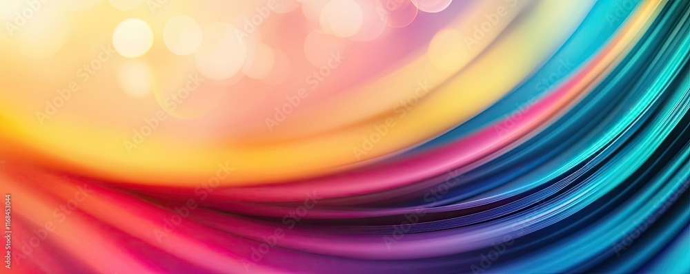 Aufkleber Rainbow abstract background concept. Vibrant colors flow together in a beautiful abstract design, creating a dynamic backdrop.