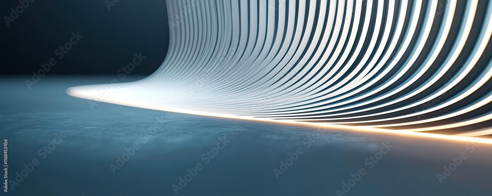 Poster Grid abstract background idea. Abstract wave pattern with smooth curves and illuminating light effects.