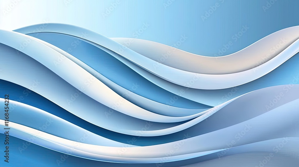 Poster velvet abstract background concept. abstract waves in blue hues create a soothing and modern backgro