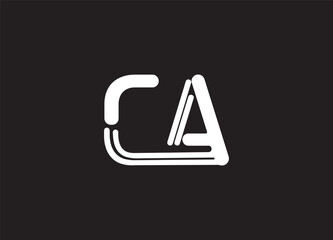 CA letter logo design vector am initials design icon
