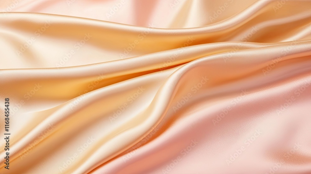 Aufkleber velvet abstract background concept. elegant silk fabric texture showing smooth waves in soft pastel 