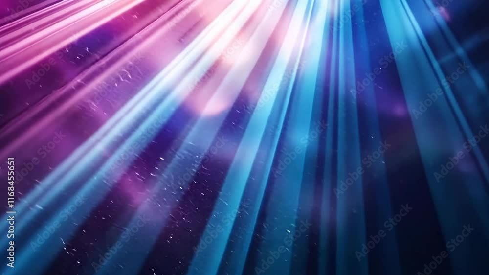 Aufkleber abstract background with bright light rays that radiate from the center in different directions.
