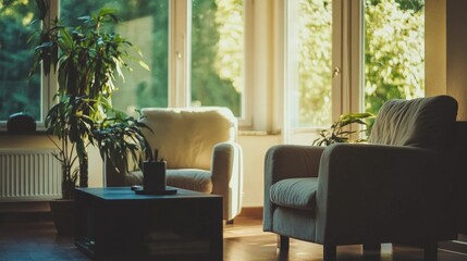 Cozy Living Room with Large Window