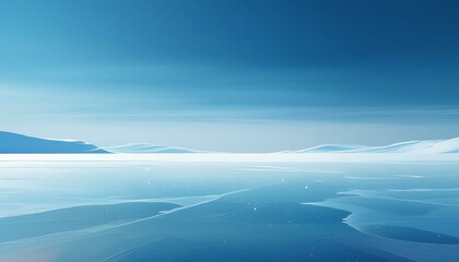 Clear Winter Lake Background