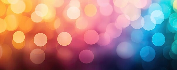 Obraz premium Rainbow abstract background concept. Vibrant bokeh lights create a colorful and dreamy background for various design uses.