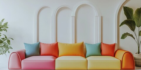 Vibrant Modern Living Room Interior