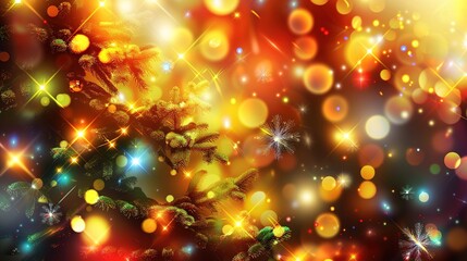 Colorful confetti floating around with sparkling backgrounds creating a festive atmosphere for holiday promotions. Bringing joy and excitement to attract people during the holiday season, making 