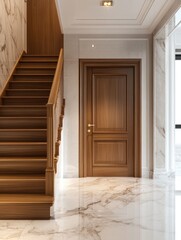 Luxury Residential Entrance with Staircase