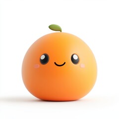 Whimsical citrus character playful environment digital art cheerful vibes cartoon style for engaging visuals