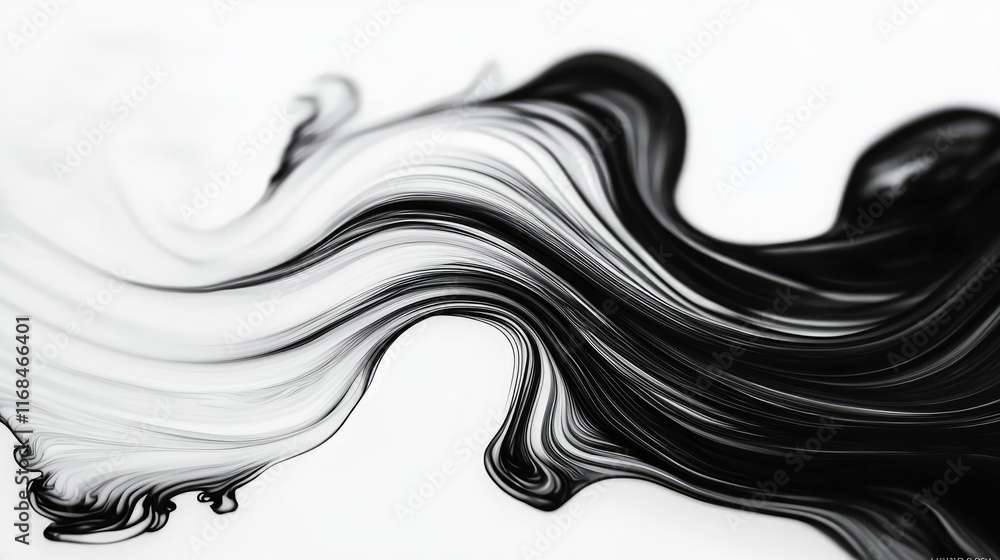 Poster ink abstract background idea. abstract black and white swirl design, perfect for creative background