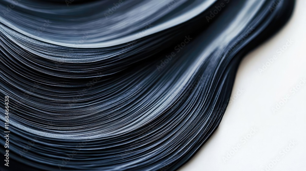 Aufkleber Ink abstract background idea. Abstract close-up of flowing dark paint texture on a canvas background.