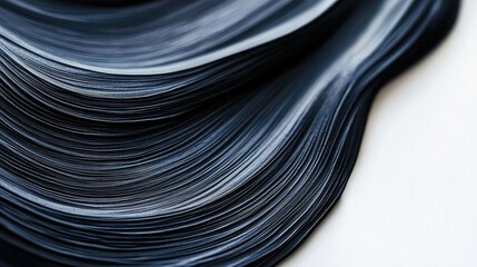 Ink abstract background idea. Abstract close-up of flowing dark paint texture on a canvas background.