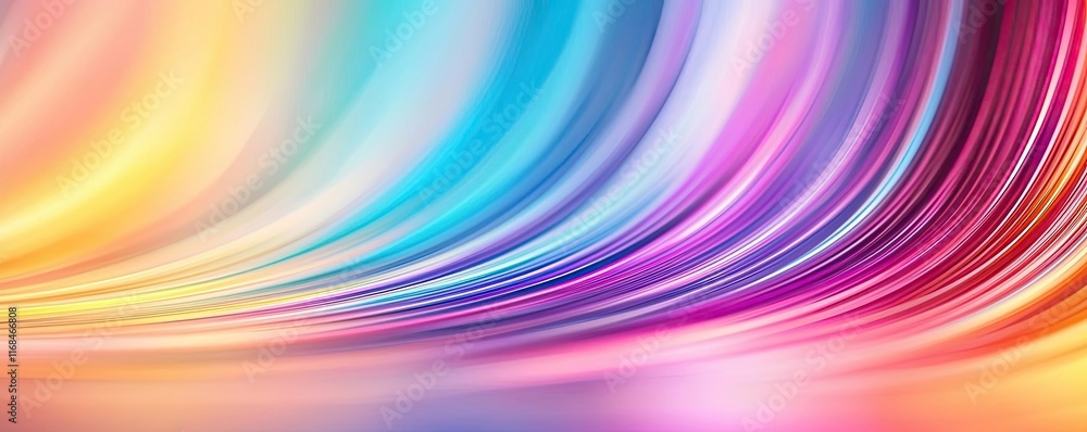 Aufkleber rainbow abstract background concept. a vibrant abstract background featuring colorful flowing waves.