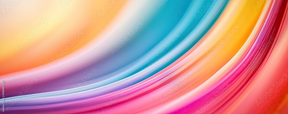 Poster Rainbow abstract background concept. A vibrant swirl of colors creating a dynamic and energetic visual effect.