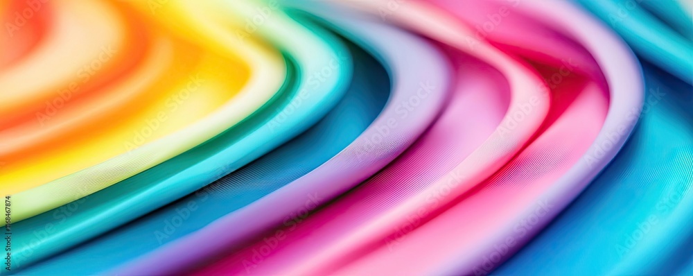 Aufkleber Rainbow abstract background concept. Vibrant waves of colorful patterns creating a visually striking design.