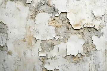 Obraz premium Cracked, peeling paint on weathered wall.