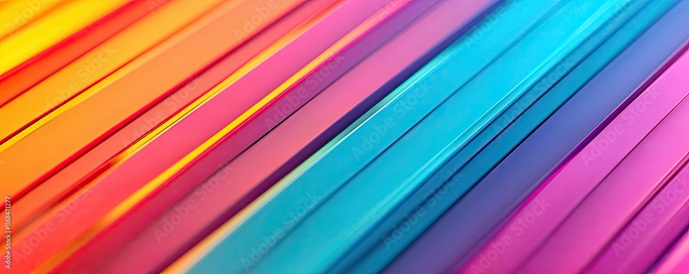 Poster rainbow abstract background concept. vibrant, colorful lines create a visually striking abstract bac
