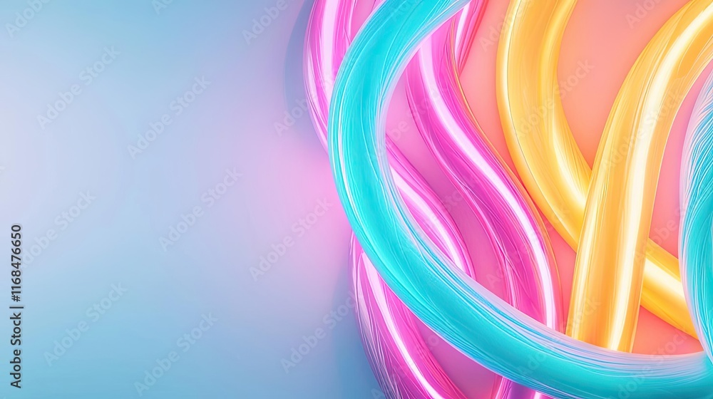Aufkleber ink abstract background idea. colorful neon lines create a vibrant, abstract background for creative