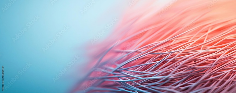 Aufkleber Ink abstract background idea. Abstract close-up of colorful, textured lines creating a mesmerizing visual effect.