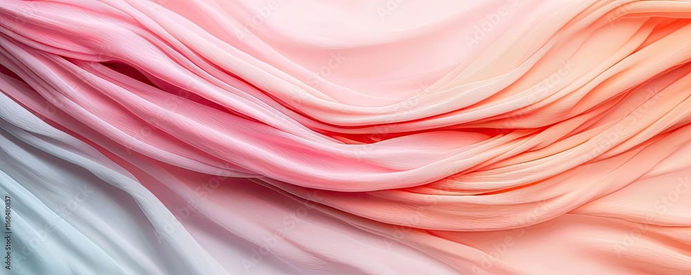 Poster ink abstract background idea. a vibrant abstract design featuring flowing silk fabric in pink and co