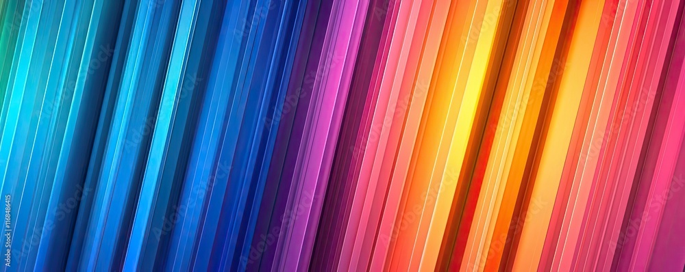 Poster Rainbow abstract background concept. Vibrant gradient of colors showcasing smooth transitions and dynamic patterns.
