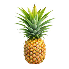 Obraz premium Pineapple fruit isolated on transparent background