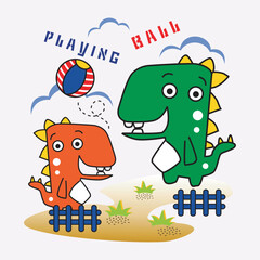 cute dino family design cartoon vector illustration