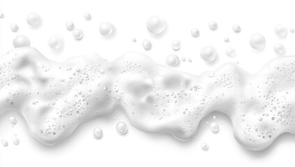 White foam texture, bubbles, lather, soap, cream.