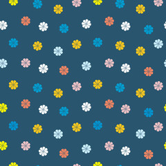 ditsy small colorful cute flowers  botanical seamless pattern for textile